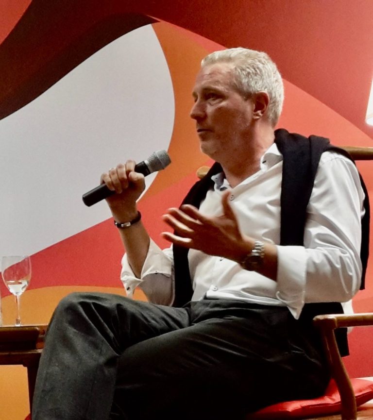 Copyright David Landwehr Journalist und China-Experte Andreas Landwehr bei Diskussionsrunde des China Mercator Institute for China Studies (Merics) in Berlin