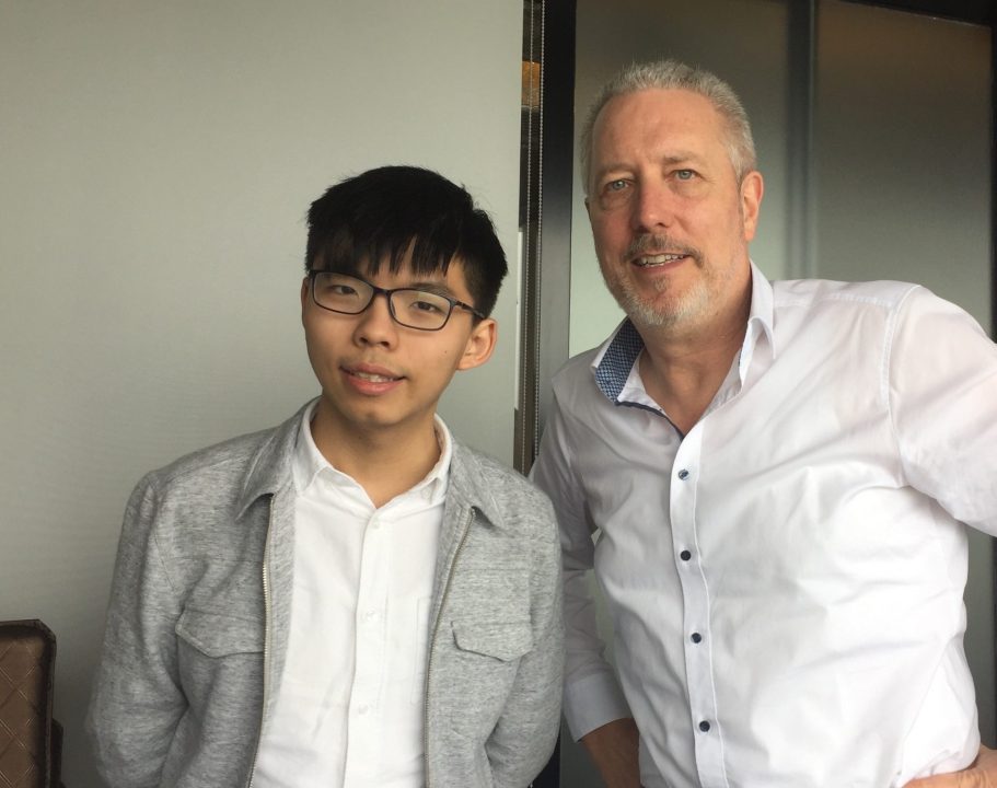 Johsua Wong und Andreas Landwehr, Hongkong